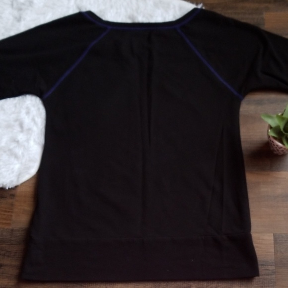 NY&Co New York and Company Lounge Top Black Comfy - Picture 8 of 8